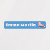 Étiquettes maigres pour stylos - Roller Disco Blue (Design 1)