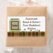 Étiquettes maison Pickle Jar (Personnaliser) (En situation)