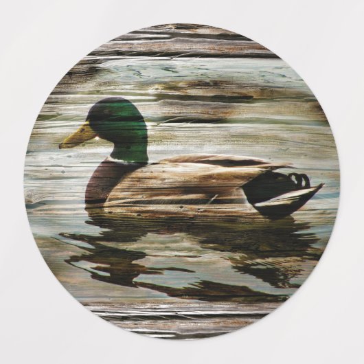 Étiquettes Mallard Duck (Design 1)