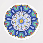 Étiquettes Mandala Motif 01 (Design 1)