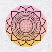 Étiquettes Mandala rose - Mandalaart (Design 2)