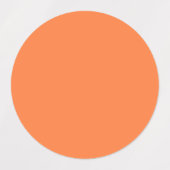 Étiquettes Mango orange couleur solide | Classique | Élégant (Design 2)