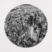 Étiquettes Manhattan (Design 2)