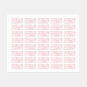 Étiquettes Marbre rose (Feuille)