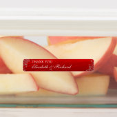 Étiquettes Mariage Ruby Red Merci Lip Balm (Apposé)