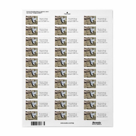 Étiquettes mariés (Feuille entière)