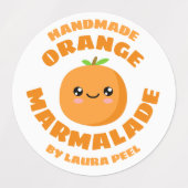Étiquettes Marmalade orange artisanale (Design 1)
