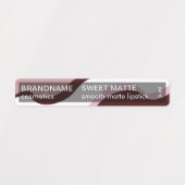 Étiquettes Marque Chic Rouge Rose Wavy Classy Lipstick (Design 1)