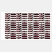 Étiquettes Marque Chic Rouge Rose Wavy Classy Lipstick (Feuille)