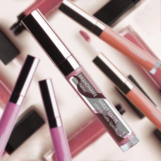 Étiquettes Marque Chic Rouge Rose Wavy Classy Lipstick