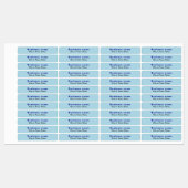 Étiquettes Marque d'affaires sur le rectangle bleu clair Fer  (Feuille)