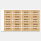 Étiquettes Marque d'affaires sur un rectangle Brown clair (Feuille)