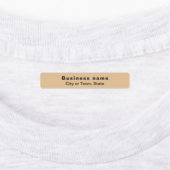 Étiquettes Marque d'affaires sur un rectangle Brown clair (Apposé)
