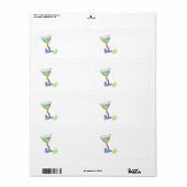 ÉTIQUETTES - MARTINI PAPILLON (Feuille entière)
