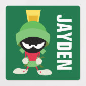 Étiquettes MARVIN LE MARTIAN™ Prêt à attaquer | Ajouter un no (Design 2)