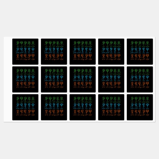 Étiquettes Math Teacher Dance Equation Mathematic Maths (Feuille)