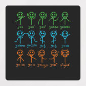 Étiquettes Math Teacher Dance Equation Mathematic Maths (Design 2)