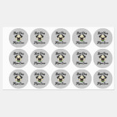 Étiquettes Meilleure maman de chien jamais (Feuille)