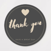 Étiquettes Merci, Ayez Un Beau Jour (Design 2)