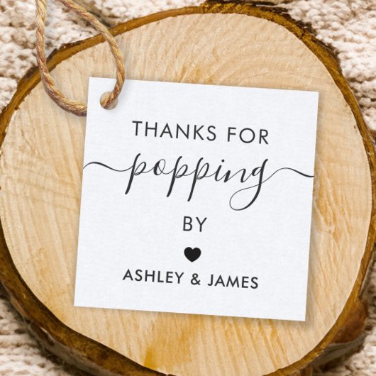 Étiquettes Merci d'être passé, Étiquette de mariag