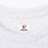 Étiquettes merci les autocollants roses d'anniversaire (Apposé)