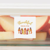 Étiquettes Merci pour mes petites dindes (Apposé)