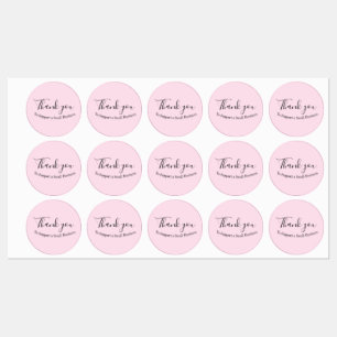 Étiquettes Merci pour soutenir une petite entreprise