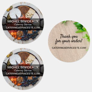 Étiquettes Merci pour votre commande Service de restauration