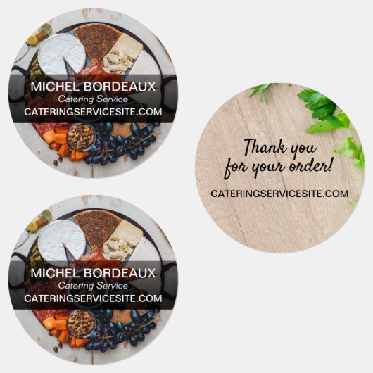 Étiquettes Merci pour votre commande Service de restauration (Groupe)