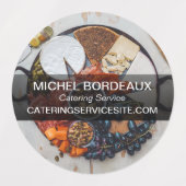 Étiquettes Merci pour votre commande Service de restauration (Design 1)
