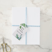 Étiquettes Merci Vert Feuille Favor Cadeau (Avec de laficelle)