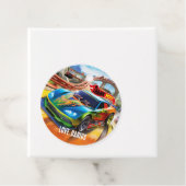 Étiquettes Merci voitures de course - Étiquette ca (En situation)