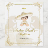 Étiquettes mexicains de bouteilles de vin blanc et (Étiquettes simples)