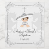 Étiquettes mexicains de bouteilles de vin blanc et (Étiquettes simples)