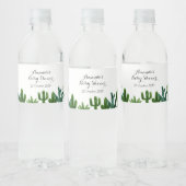 Étiquettes mexicains de bouteilles d'eau de Cactus (Bouteilles)