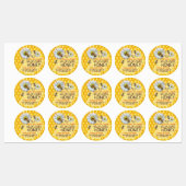 Étiquettes Miel Fleur sauvage Miel Apiary Jar Lid (Feuille)