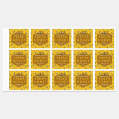 Étiquettes Miel Jar Bees et Honeycomb Apiary Farm Business (Feuille)