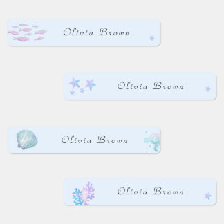 Étiquettes Mignonne Under the sea Day Care Nom de l'école Vêt