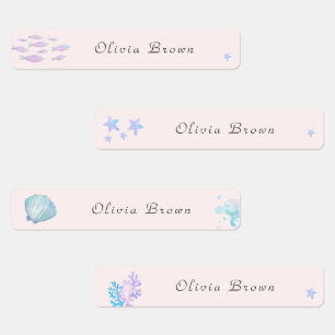 Étiquettes Mignonne Under the sea Day Care Nom de l'école Vêt