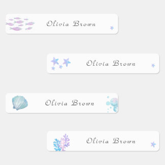 Étiquettes Mignonne Under the sea Day Care Nom de l'école Vêt