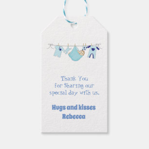Étiquettes mignonnes de cadeau de Merci