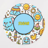 étiquettes mignonnes de contenants alimentaires (Design 1)