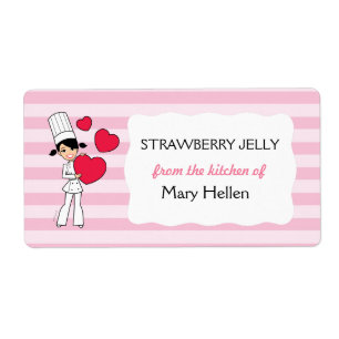 Étiquettes mignons de cuisson personnalisés
