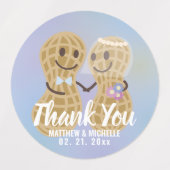 Étiquettes Mignons noix sur l'autre Merci Mariage Favoriser (Design 1)