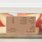 Étiquettes Minimal Boho 1oz 30ml Cosmetic Bottle Waterproof (Apposé)