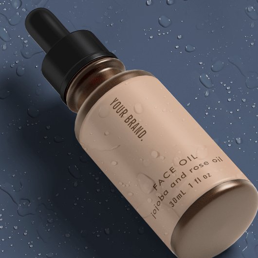 Étiquettes Minimal Boho 1oz 30ml Cosmetic Bottle Waterproof