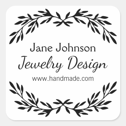 Étiquettes minimalistes d'emballage blanc pour pet (Devant)