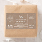 Étiquettes minimalistes Kraft (En situation)