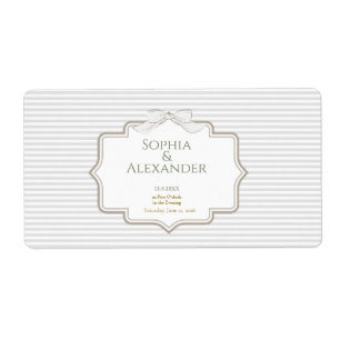 Étiquettes minimalistes pour cadeaux de mariage