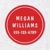 Étiquettes Minuscule Personnalisé Moderne Nom Personnalisé Vê (Design 1)